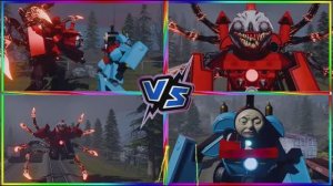 ПОЕЗД МУТАНТ против ДОБРЫЙ ПАРОВОЗИК и ТЕМНЫЙ ЗВЕРЬ — Битва Поездов №33 🚂⚡️