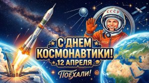 С Днём Космонавтики 12 апреля 2026