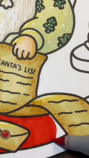 Раскраска Санта