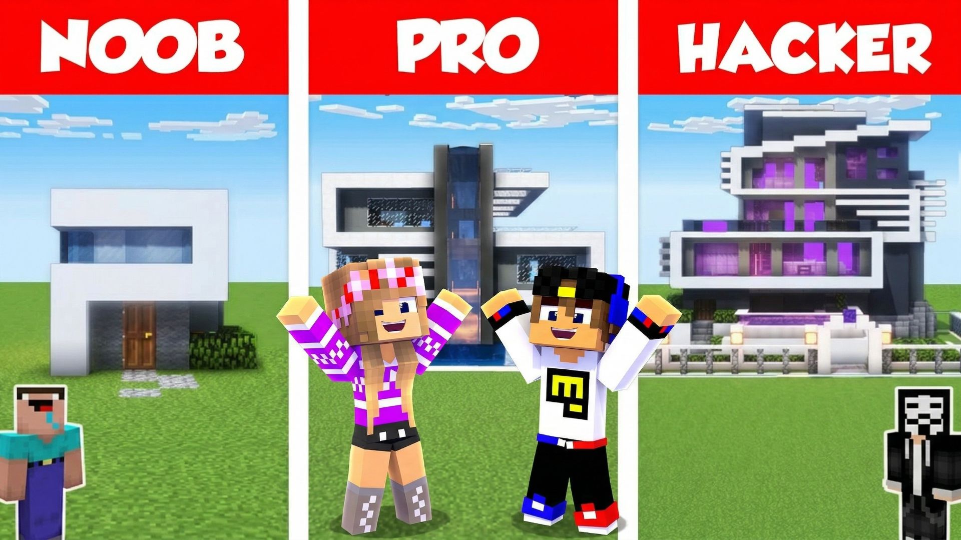 МОЙ ДРОН снял ДОМ НУБА И ПРО в МАЙНКРАФТ НУБ И ПРО ЭВОЛЮЦИЯ ВИДЕО MINECRAFT Евгенбро