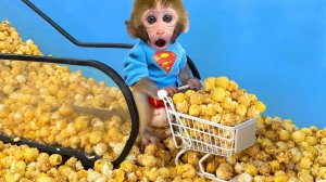 🐒Обезьянка покупает попкорн🍿