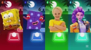 ВЛАД И НИКИ против ГУБКА БОБ и ЦИФРЫ — Битва Героев и K-POP ОХОТНИКИ НА ДЕМОНОВ 👦⚡️