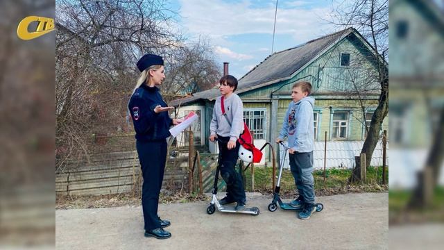 СОТРУДНИКИ ГИБДД ЖЕЛЕЗНОГОРСКА ПООБЩАЛИСЬ С ЮНЫМИ ВЕЛОСИПЕДИСТАМИ И САМОКАТЧИКАМИ