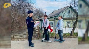 СОТРУДНИКИ ГИБДД ЖЕЛЕЗНОГОРСКА ПООБЩАЛИСЬ С ЮНЫМИ ВЕЛОСИПЕДИСТАМИ И САМОКАТЧИКАМИ