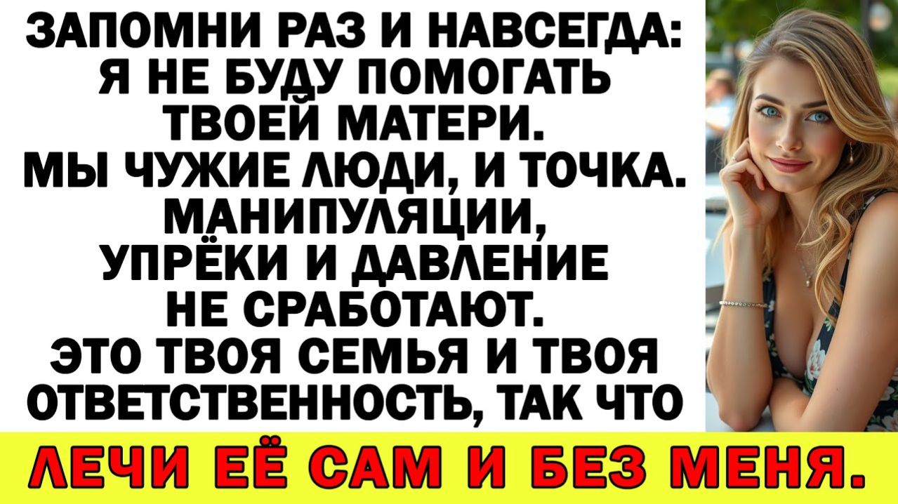 Истории из жизни| К твоей мамаше я больше ни ногой! Сам прислуживай|Аудио рассказы|Жизненные истории