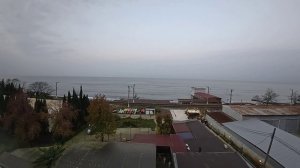 УТРО 4-ГО ДНЯ ОТПУСКА! МОРЕ РАЗВОЛНОВАЛОСЬ! ТАЙМЛАПС. ВИД ИЗ ОКНА ОТЕЛЯ. АДЛЕР. 25.11.2025 г.