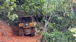 Строительство, расчистка горной дороги , обзор