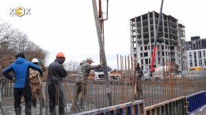 Заливка фундамента литера «Хрунов» в микрорайоне «Звездный»