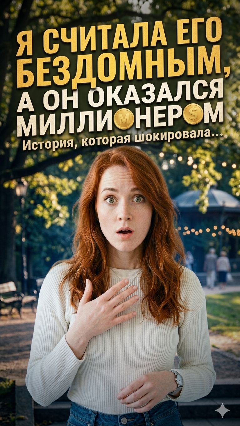 Я считала его Бездомным а он оказался МИЛЛИОНЕРОМ