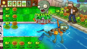 Plants vs Zombies Бассейн 1-8 Eco Version