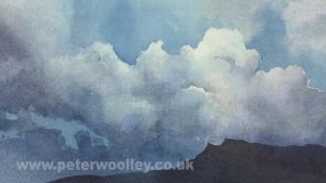 Совет по работе с акварелью от ПИТЕРА ВУЛЛИ. Как рисовать облака