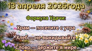 Народные приметы на 13 апреля 2026 года