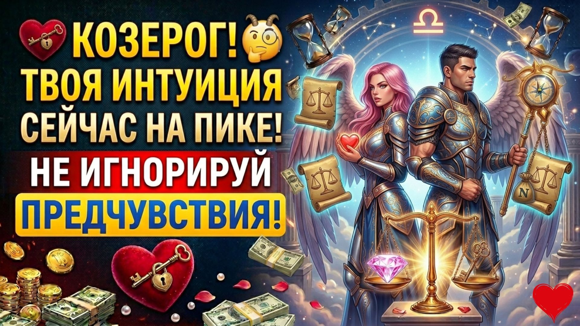 🐐КОЗЕРОГ! 🧐Твоя интуиция сейчас на пике - не игнорируй предчувствия!