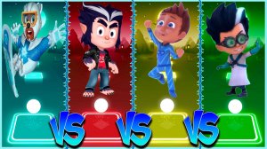 ⚡️ Герои в масках Coffin Dance ⚡️ в Tiles Hop lvl 34 - Мультик PJ Masks