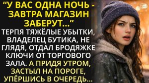 В отчаянии владелец убыточного магазина, не глядя, отдал ключи от торгового зала бродяжке, а утром..