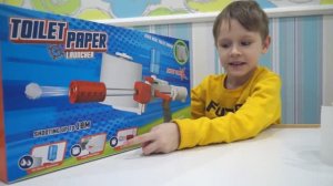 Стреляет туалетной бумагой. Игрушки для мальчиков