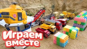 ИГРАЕМ ВМЕСТЕ В ИГРУШКИ МАШИНКИ ИЗ МУЛЬТИКА ТАЧКИ ч.4 ИГРУШЕЧНЫЙ МОЛНИЯ МАККУИН И ДРУЗЬЯ