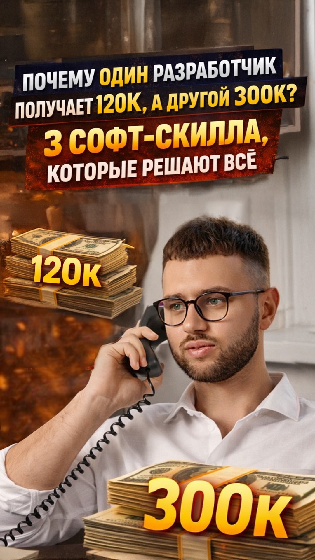 Пишешь много кода - значит заработаешь меньше.