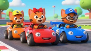 😺ТРИ КОТА: ГОНКИ НА МОНСТР-ТРЭКАХ | Мультфильмы для детей