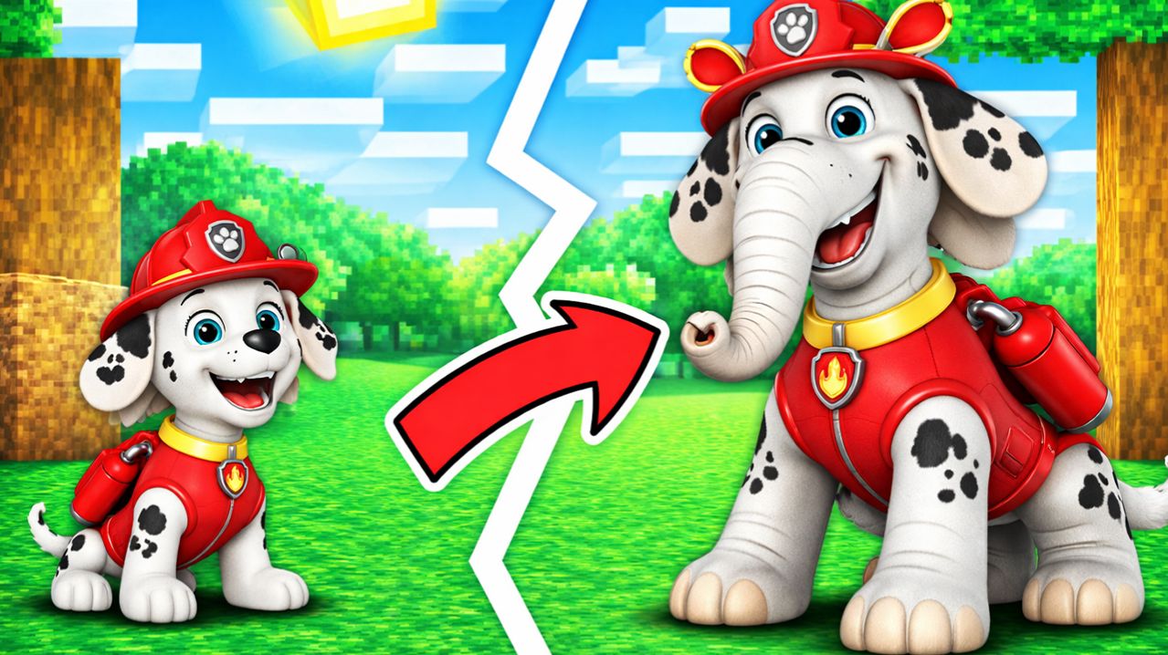 😱КАК МАРШАЛ СТАЛ СЛОНОМ В МАЙНКРАФТЕ?!