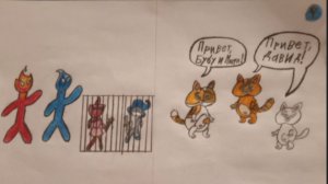 Обучалки-приключалки. Stick Red boy and Blue girl. Давид в шоке от мира Бубу. 31-40 уровни.