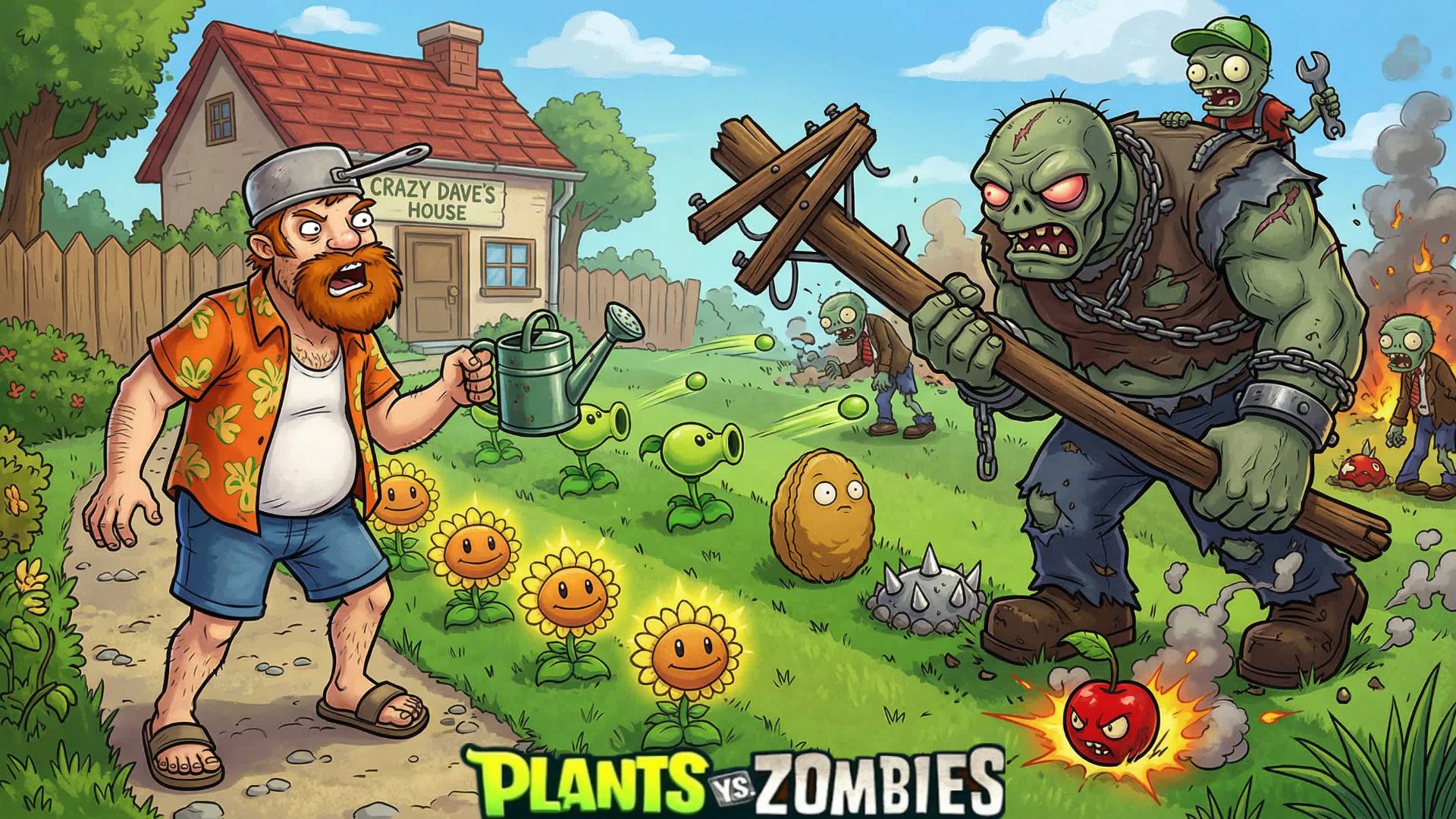 Растения против зомби PvZ Plants vs Zombies  Прохождение