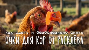 ОЧКИ для кур от РАСКЛЁВА: установка и снятие без травм 👓🐓