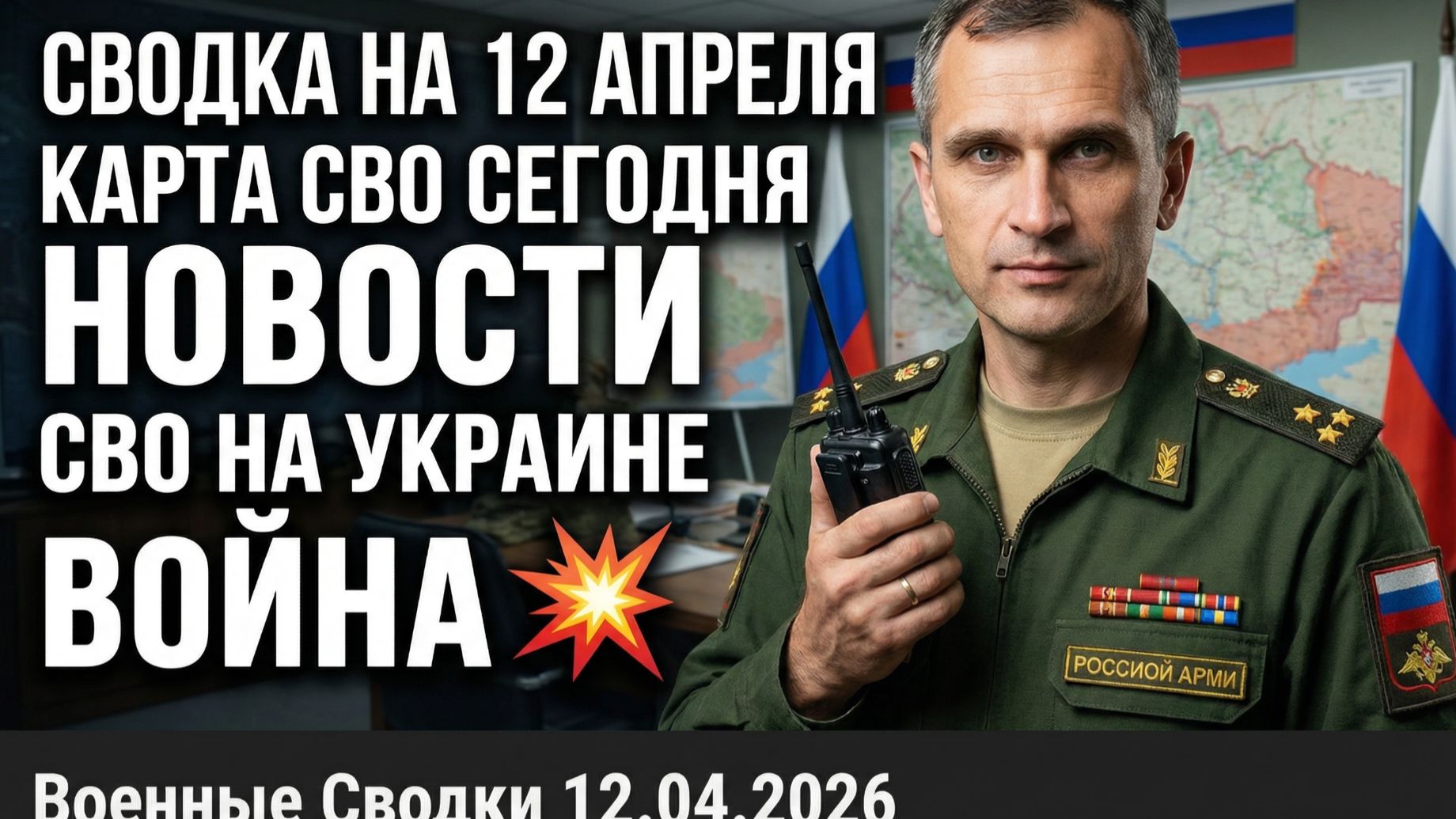 СВОДКА НА 12 АПРЕЛЯ, КАРТА СВО СЕГОДНЯ, НОВОСТИ , СВО НА УКРАИНЕ, ВОЙНА 💥Военные Сводки 12.04.2026 смотреть онлайн