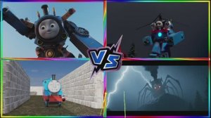 ПОЕЗД МУТАНТ против ДОБРЫЙ ПАРОВОЗИК и ТЕМНЫЙ ЗВЕРЬ — Битва Поездов и Монстров 🚂⚡️👹