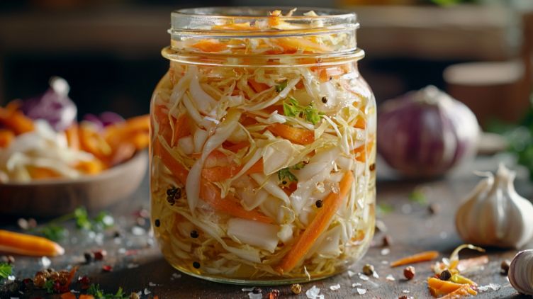 Капуста в маринаде.