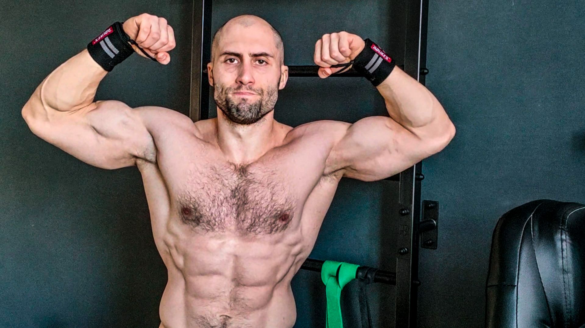 Домашняя тренировка на турнике и брусьях с весом тела, после длительного кардио на 17км.