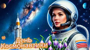День Космонавтики. 12 апреля. Поздравление с Днем Космонавтики. Открытка | Домохозяйка Ната