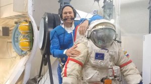 Герой России, летчик-космонавт Дмитрий Петелин поздравил удачнинцев с наступающим Днем космонавтики