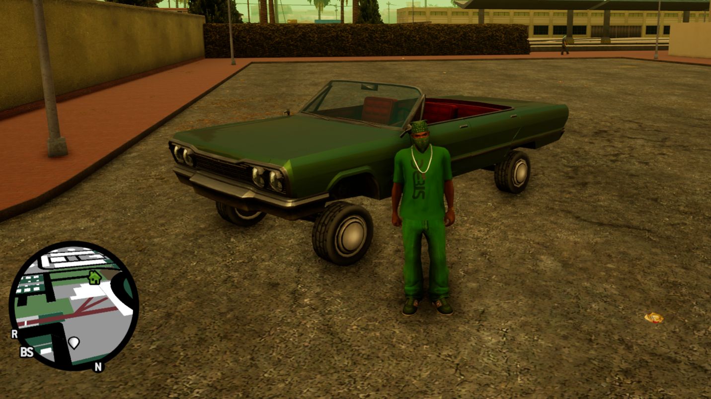 GTA San Andreas  DE. Участвую в соревновании Лоурайдеров.