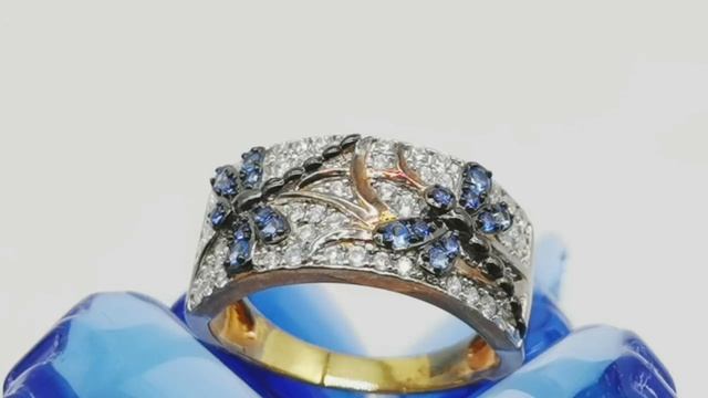 Женское серебряное кольцо 925 пробы с голубыми Стрекозами Сантуцца на АлиЭкспресс