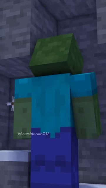 Мой друг-зомби спас меня, но случилось вот что - майнкрафт анимация #shorts