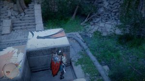 Руины Головы дракона Туманная Заводь головоломка испытание Crimson Desert