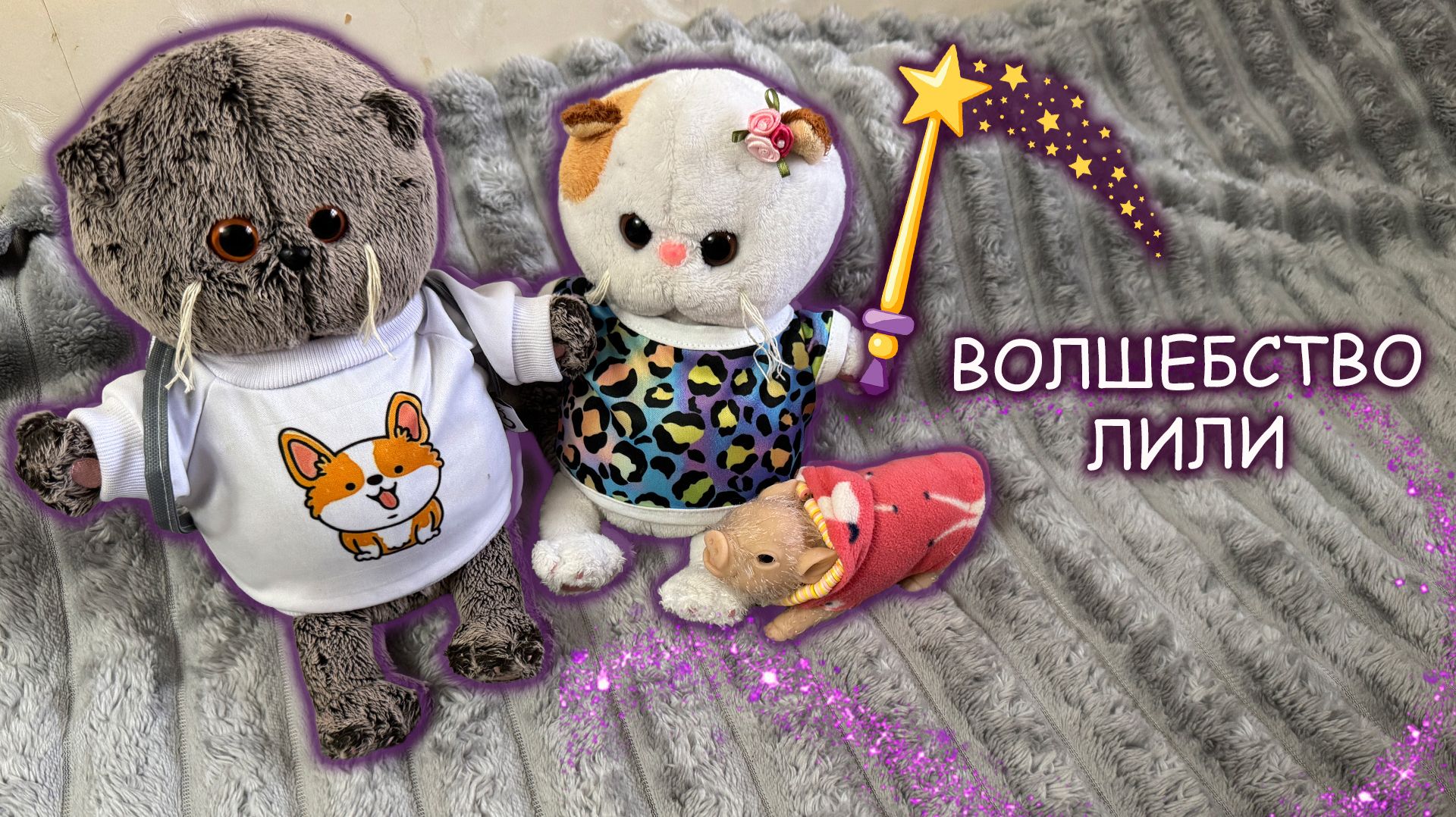 ✨ Волшебная палочка в доме Басиков! Кошечка Лили загадывает желания 🐾🪄