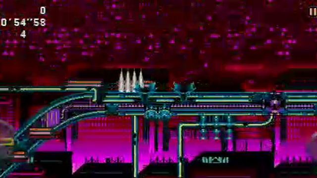 Соник бежит от метала