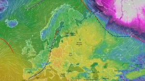 Движение воздушных масс воздуха над Европой и ЕТР за аномально-теплый март 2026 года