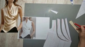 Моделирование. Блуза, которая стройнит и выглядит дорого. Выкройка № 2023.