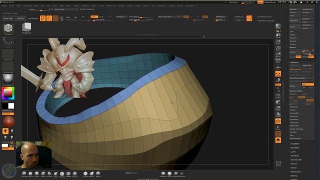 16. Применение dynamic subdivision и merging subtools