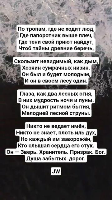 JW - Хозяин Забытых Дорог #культура #поэзия #поэтическийклуб #стих #поэтично #культурныйобмен #стихи