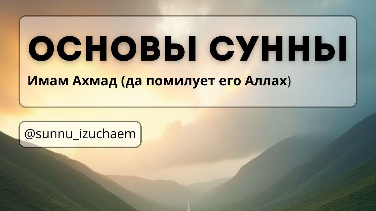 ОСНОВЫ СУННЫ