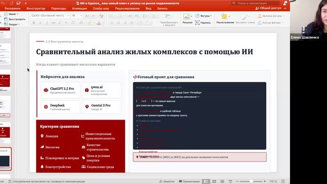 Семинар для Агентов Недвижимости: Как быстрее закрывать сделки с помощью ИИ