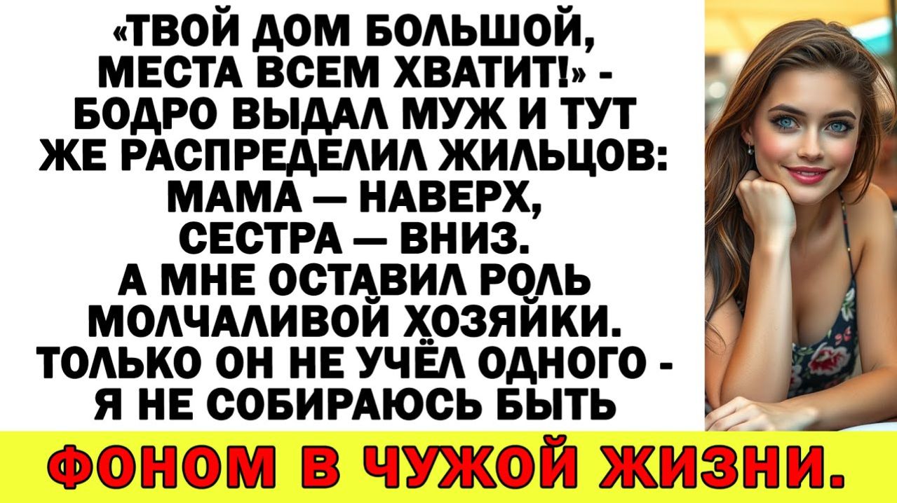 Истории из жизни| Мой дом — не бесплатный приют для иждивенцев! |Аудио рассказы|Жизненные истории