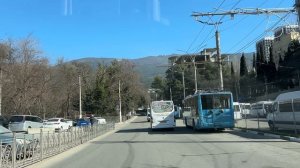 Ялта. В Васильевку на ул.Репина, по ул.К.Маркса, Московской, обводной (ЮБШ). 11.03.26. Крым. Crimea.