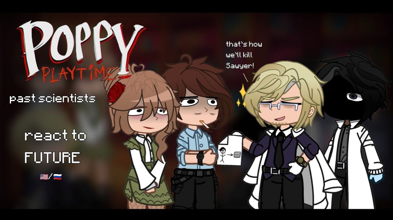 Реакция сотрудников Поппи Плейтайм на Будущее / Гача реакция / Poppy Playtime