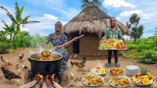 Готовим национальный горячий завтрак, Бирьяни с яйцами карри. Жизнь и быт в Кении