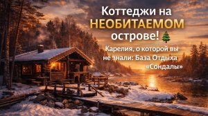 Коттеджи на НЕОБИТАЕМОМ острове! 🌲 Карелия, о которой вы не знали: База Отдыха «Сондалы»